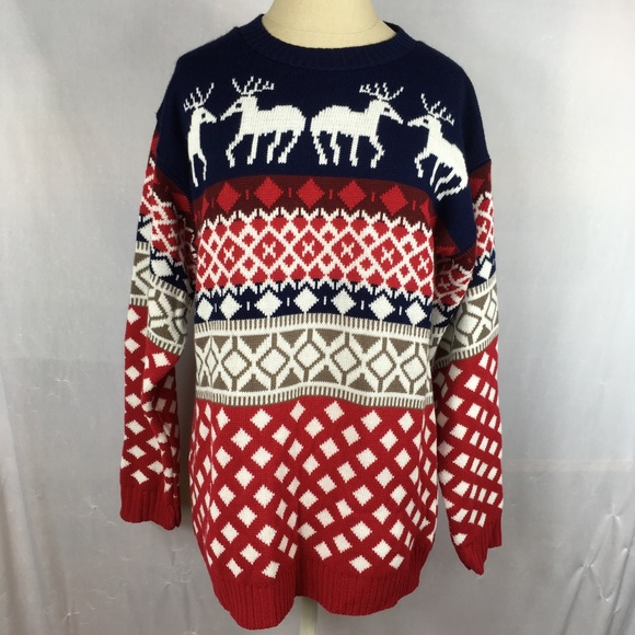 noroze Sweaters - Christmas sweater tunic ugly chunky tacky reindeer